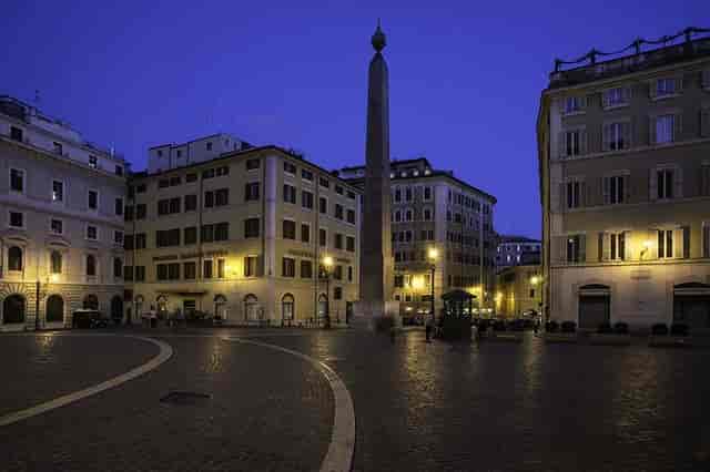 Rooftop terrace at Colonna Palace for exclusive evening receptions and corporate incentive events.