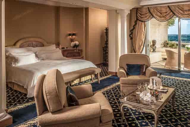 VIP suite at Hotel Rome Cavalieri, perfect for executive breakouts and speaker accommodations.