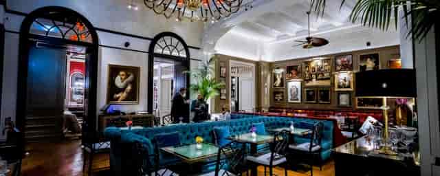 Don Pasquale velvet lounge for upscale VIP receptions and networking events.