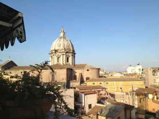 Rooftop garden venue at Hotel Campo de' Fiori, Rome for luxury cocktail receptions and events.
