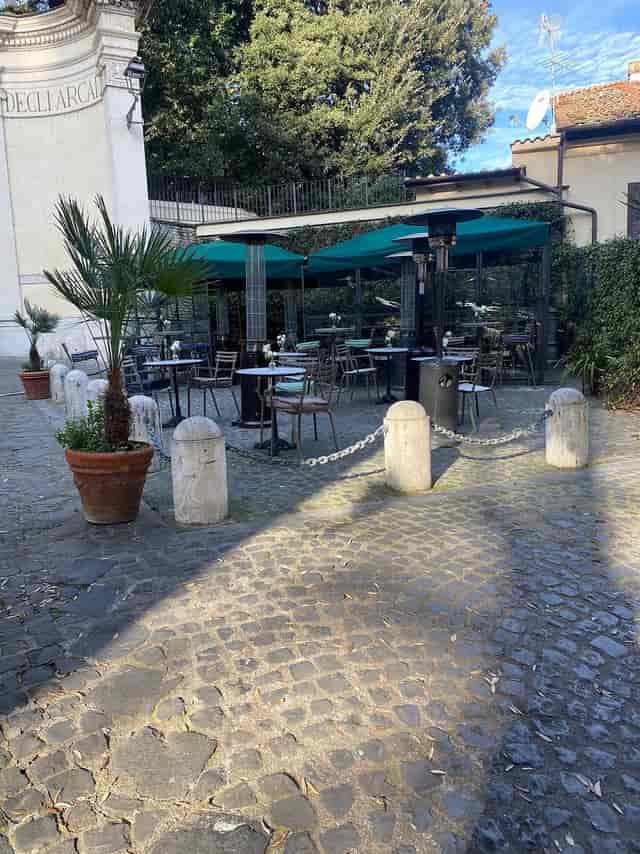 Hotel Parrasio outdoor terrace with heat lamps for al fresco wedding receptions and events.