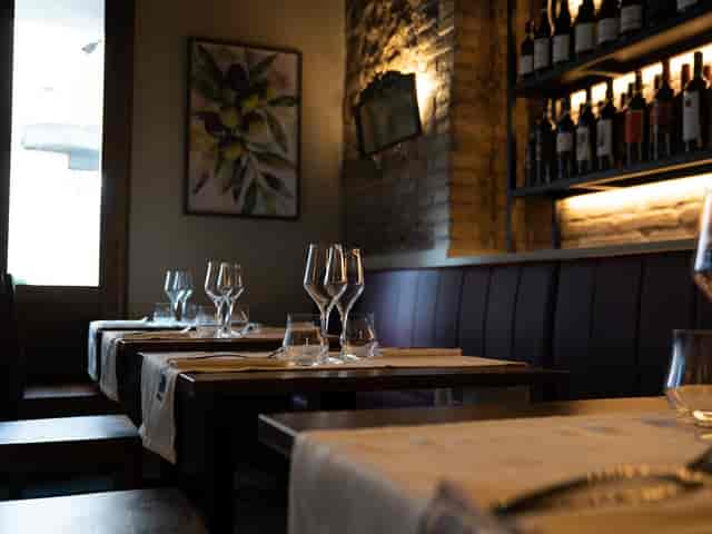 Intimate VIP dining room at La Biga Wine Food for luxury networking events.