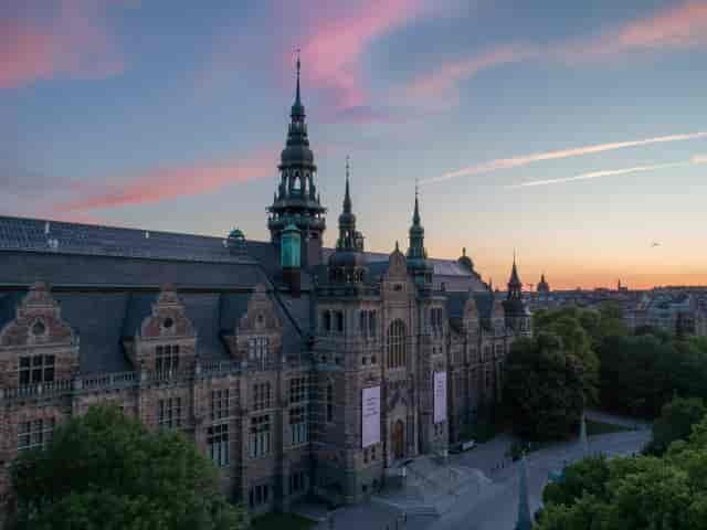 Nordiska museet event hall for corporate summits and gala receptions.