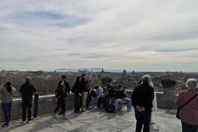 Le Terrazze Castel Sant'Angelo rooftop venue for incentive travel and sunset cocktail receptions.