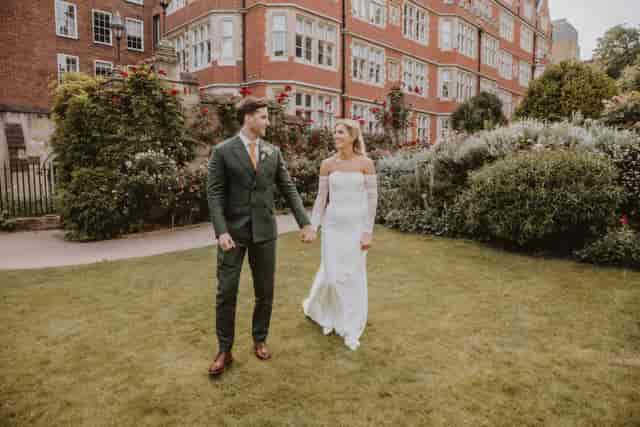 Middle Temple Garden wedding event greenery
