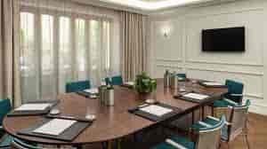 Boardroom meeting setup at InterContinental Rome for executive business events.