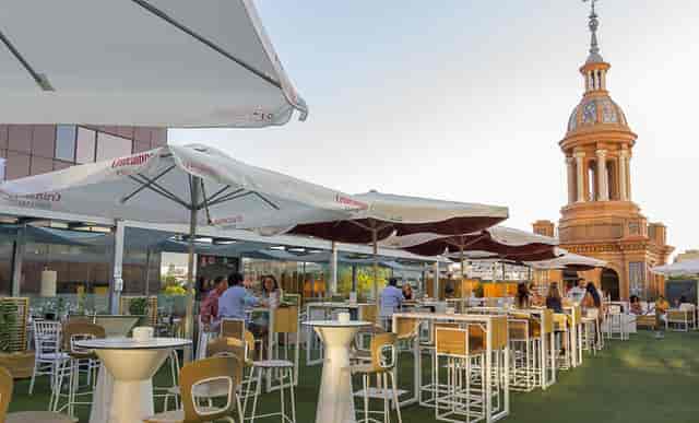 Terraza ABC rooftop networking space for VIP cocktail events and conferences.