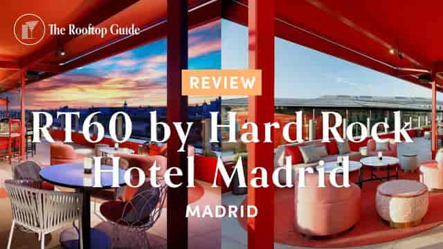 Hard Rock Hotel Madrid rooftop bar for sunset networking and evening reception events.