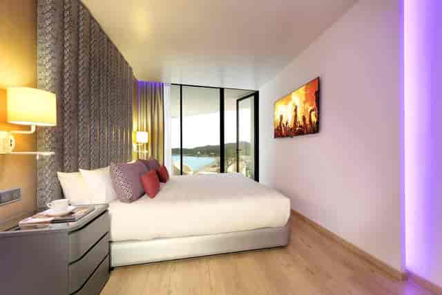 Modern Hard Rock Hotel Ibiza VIP suite for executive retreats and luxury event accommodation.