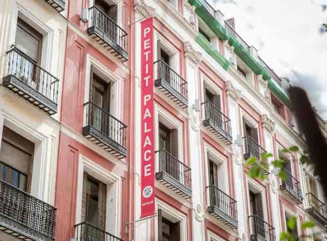 Boutique venue facade at Bodega, Petit Palace Puerta del Sol for intimate meetings and events.