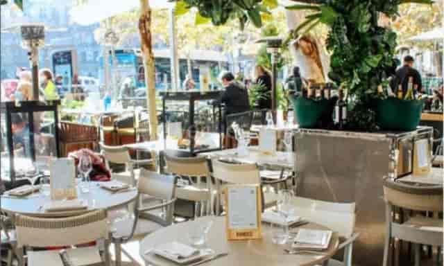 Terrace in Ramses outdoor dining venue for corporate networking and incentive group events.