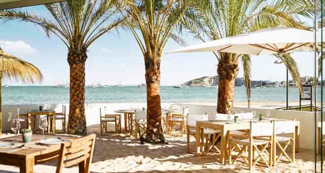 Nobu Hotel Ibiza Bay beachfront meeting room for luxury incentive lunches and networking events.
