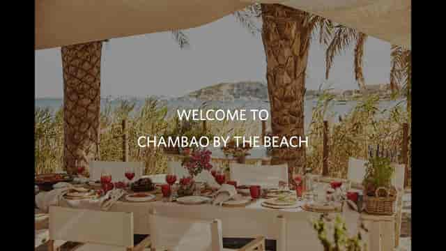 Chambao Restaurant, Ibiza Bay: Waterfront venue for upscale incentive dinners and client lunches.