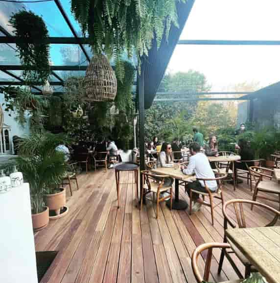 ZUZU Restaurante biophilic terrace: exclusive private hire venue for corporate networking events.