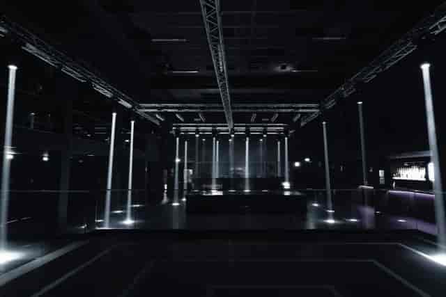 Gate Milano club room with dramatic lighting, perfect for gala and product launch events.