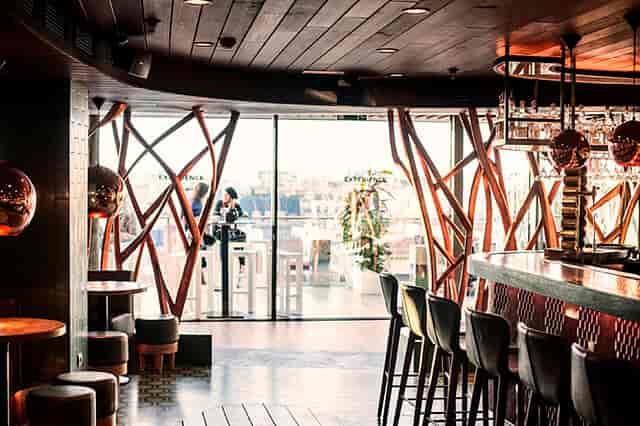 Salón Cascabel: Upscale venue with city views, ideal for cocktail receptions and VIP networking.