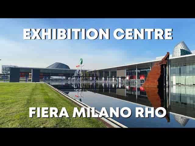 Modern Fiera Milano Exhibition Hall interior for international trade shows and corporate events.