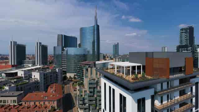 Milano Verticale rooftop venue for corporate receptions and networking events with skyline views.