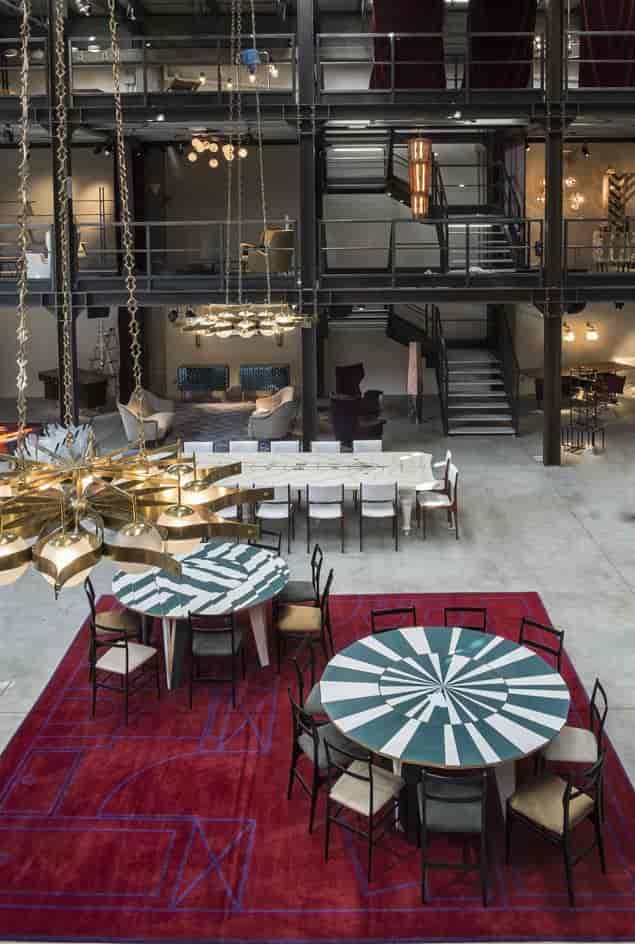 Industrial-chic MEET gallery venue with multi-level layout for boutique corporate events.