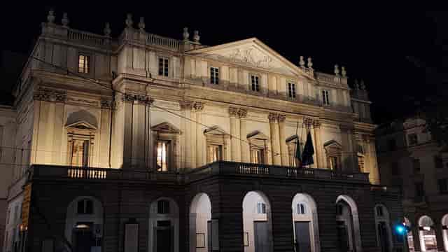 Visconti Pavilion at Teatro alla Scala for exclusive gala or corporate event venue.