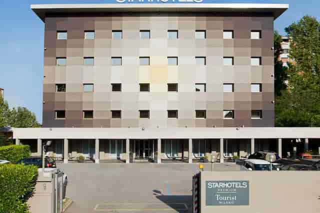 Modern Sforza hotel exterior for Milan corporate meetings and business events.
