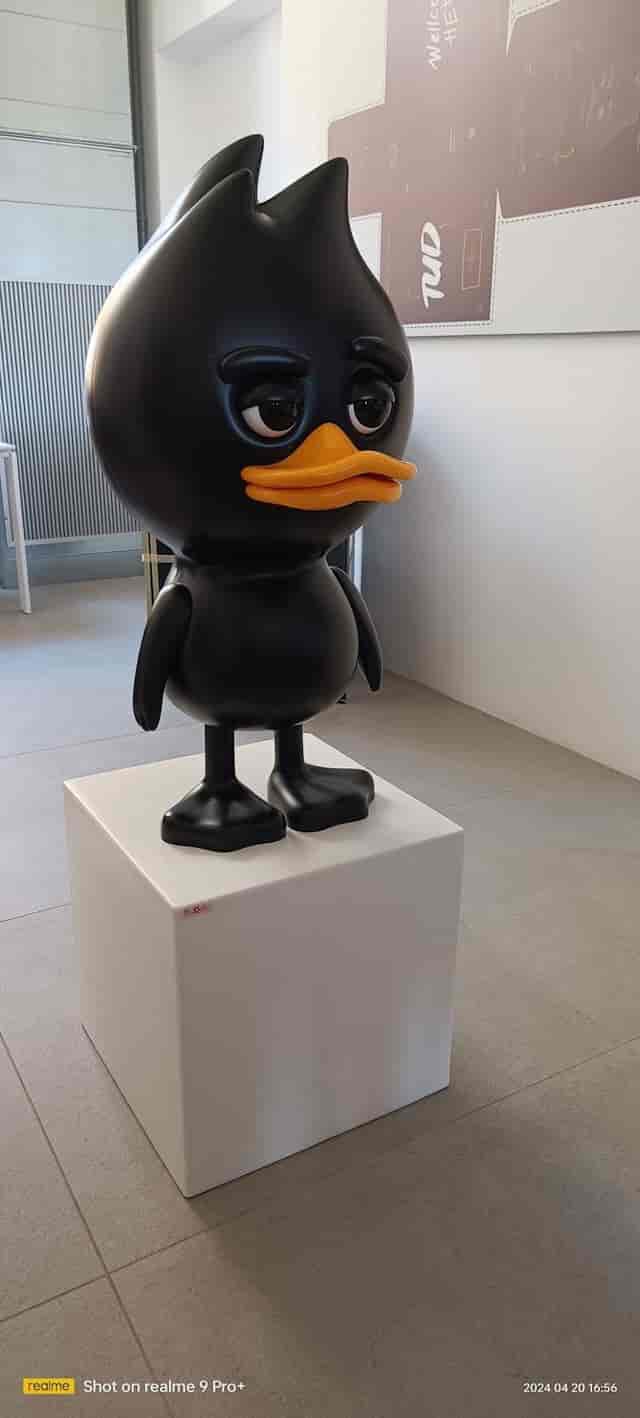 Whimsical sculpture at Showroom 31 Tortona Rocks, Milano design event installation.