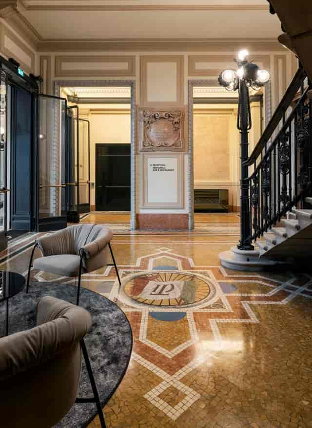 Radisson Collection Milan historic conference room for luxury corporate meetings and events.