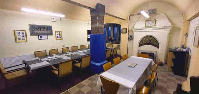 St Anne's Parish Room, Haughton, with obstructive structural pillar for event venue hire.