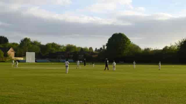 Outdoor breakout space at Manchester Cricket Club for corporate team building and events.