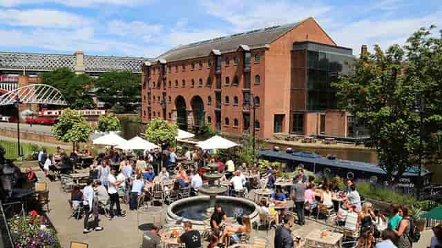 Rain Bar beer garden with waterfront views for corporate networking and summer receptions.