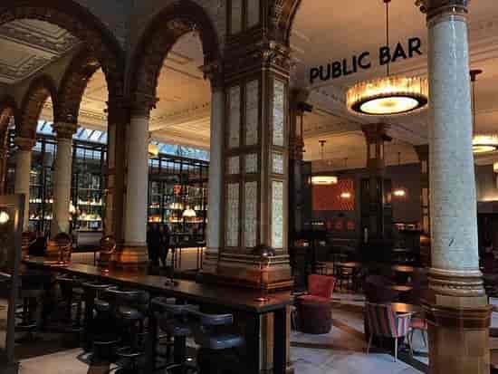 Historic venue at Bar in Public Manchester for upscale post-conference receptions and networking.