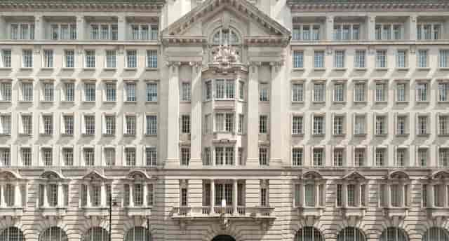 Neoclassical St James meeting room, ideal for black-tie gala or corporate summit venue.
