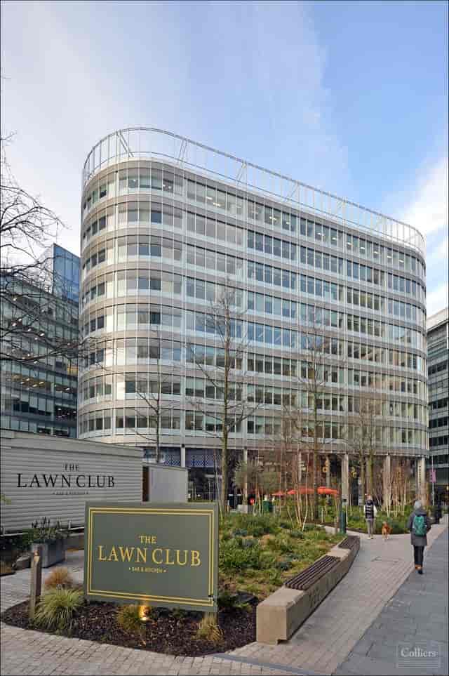 Modern glass-fronted 3 Hardman Square business center for corporate off-sites and conferences.