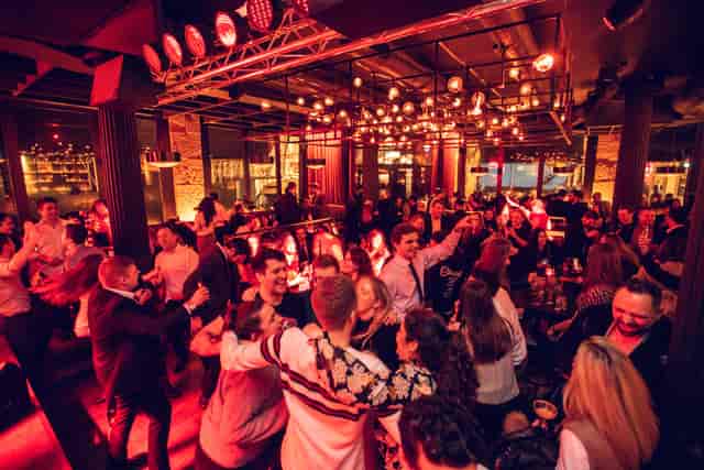 Vibrant event space at Old Street Records, perfect for networking and celebrations.