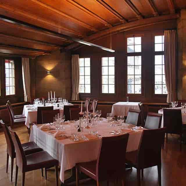 Constaffelsaal at Haus zum Rüden: historic dining room for VIP board dinners and social events.