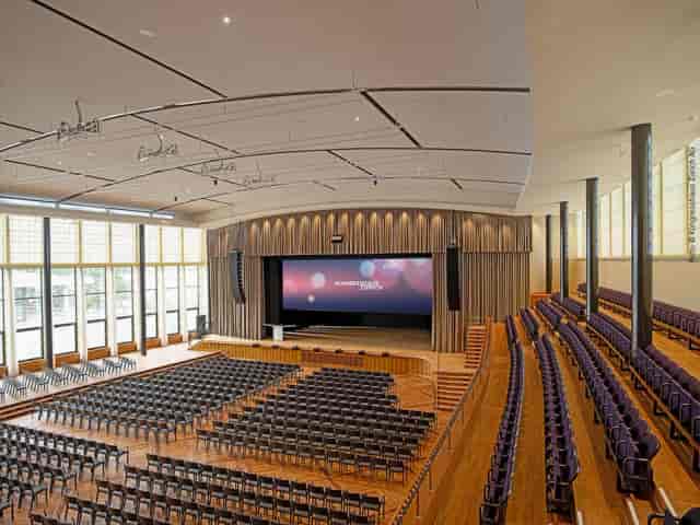 Tonhalle Zürich concert hall with tiered seating, ideal for professional conferences and keynotes.
