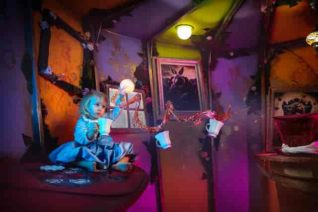 Observation Room at GIM Studio Zurich: immersive event space with creative lighting and decor.