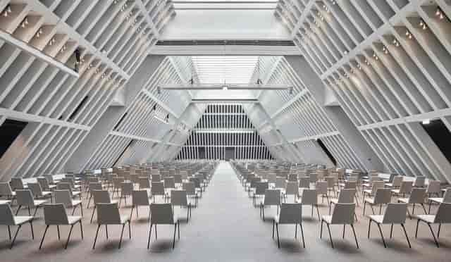 Grosse Tonhalle Zurich: minimalist architectural venue for keynote sessions and product launches.