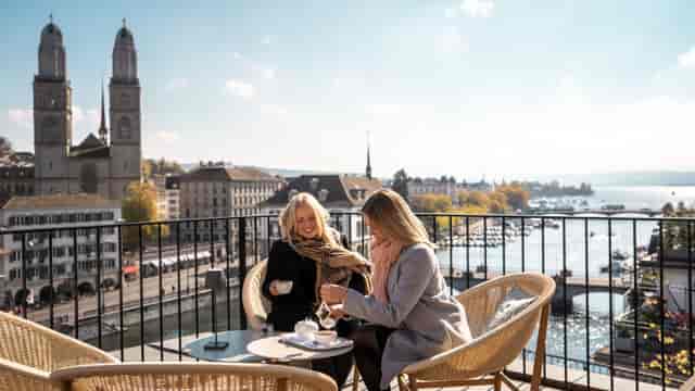 Eins0eins rooftop terrace in Zurich for executive breakout sessions and VIP networking events.