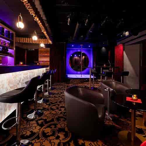 Kir Royal dance hall with stage, perfect for VIP receptions and experiential events.