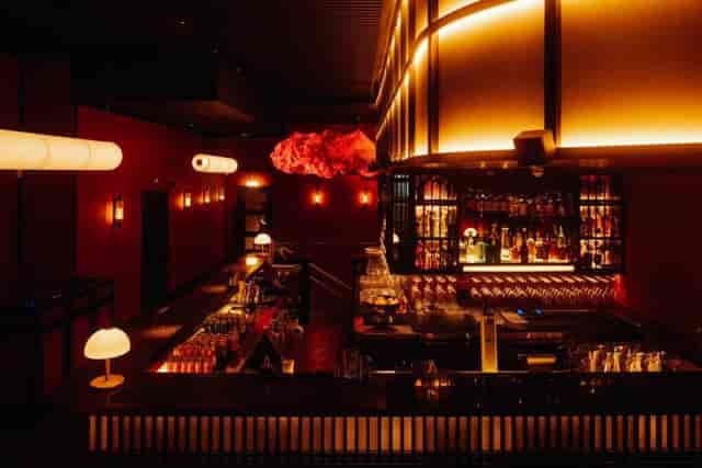 Luxury private karaoke lounge for VIP networking and corporate cocktail reception events.