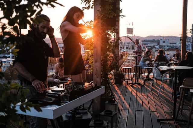 Rooftop restaurant