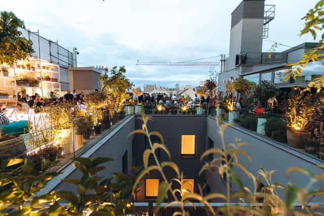 rooftop garden bar