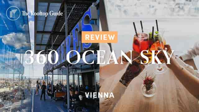 Panoramic cocktail bar at 360° OCEAN SKY Vienna for premium networking and incentive events.