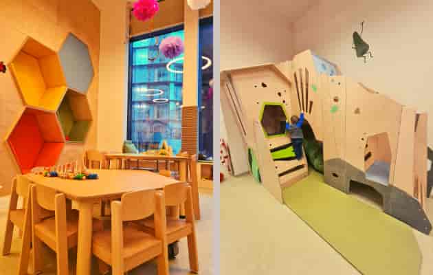 Children's activity space for family-friendly conferencing and event childcare.