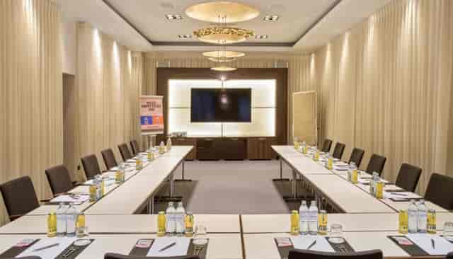 U-shape boardroom at Hotel City Central for professional business meetings and corporate conferences.