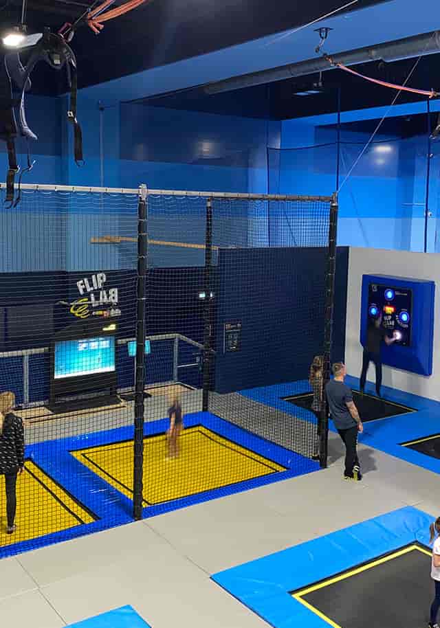 FLIP LAB gamified fitness venue for high-energy team building and corporate incentive events.