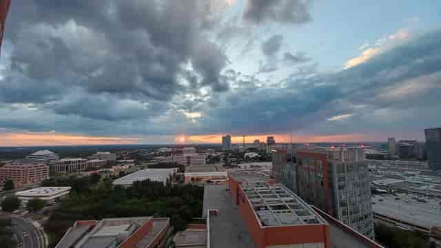 Rooftop meeting room at Tower Club Tysons Corner for networking reception and cocktail events.