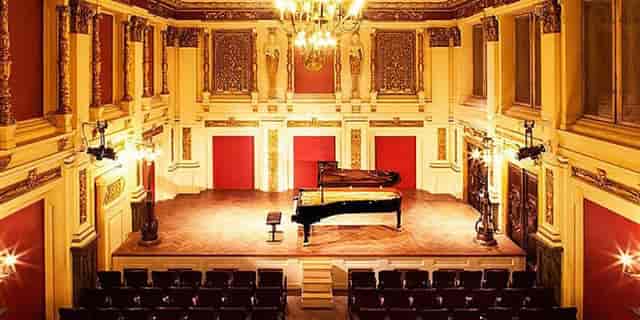 Historic Ehrbar Saal concert hall with ornate architecture, ideal for gala and keynote events.