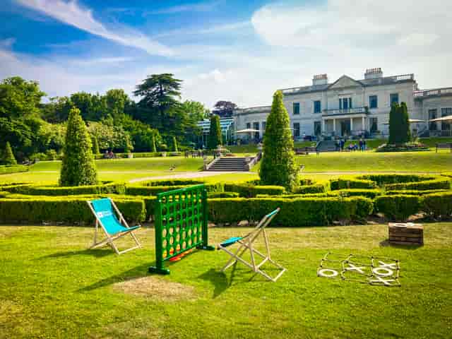Outdoor breakout area at Radisson Blu St. Helen's, Dublin for corporate retreats and incentive events.